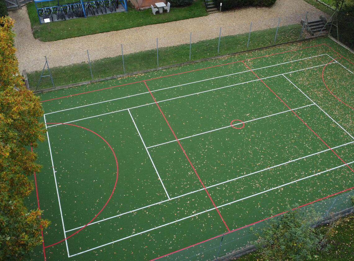Netball and tennis courts